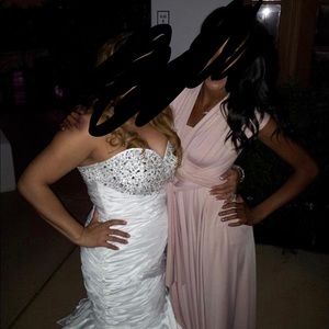 Wedding dress or reception dress.